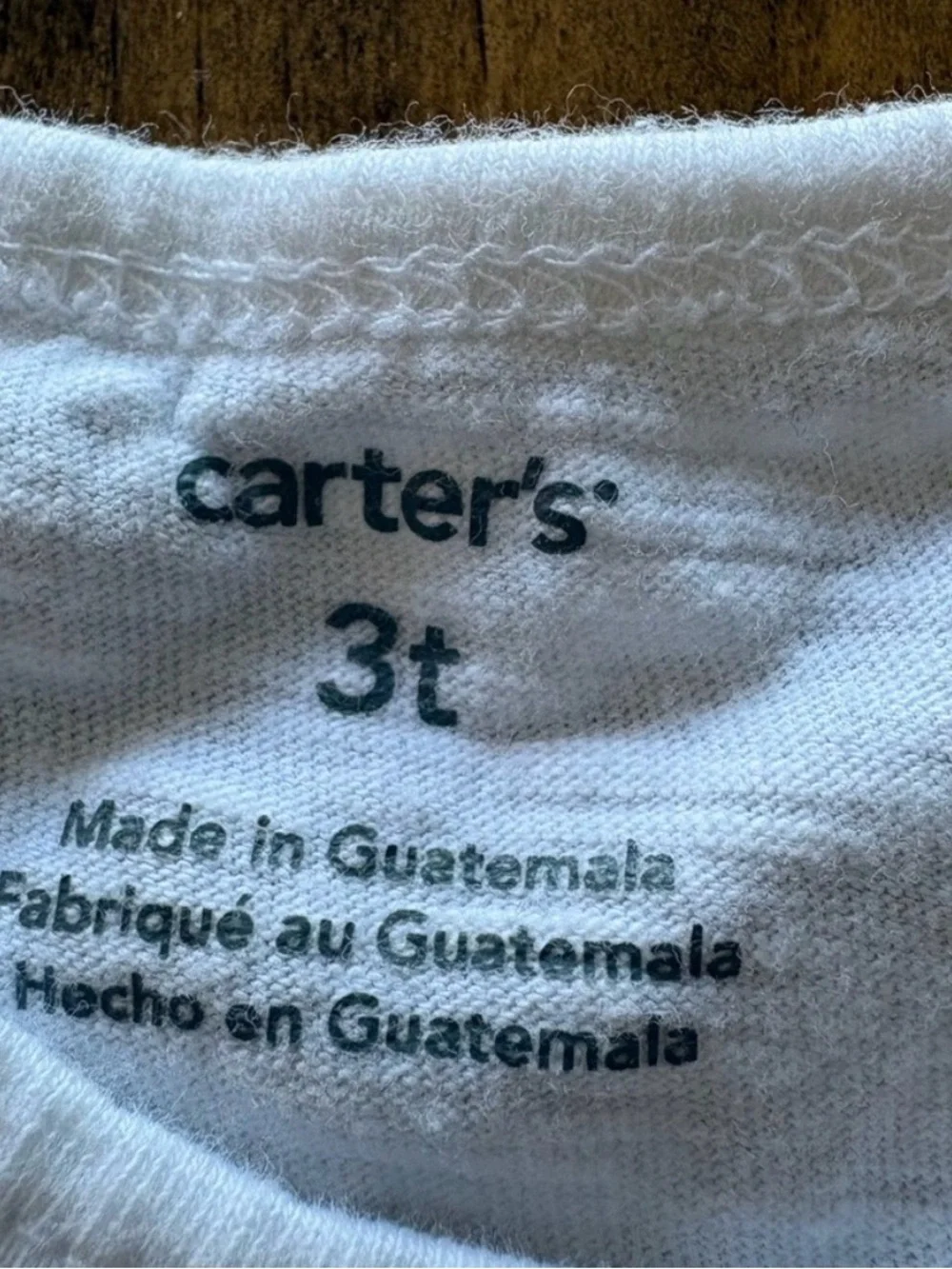 Carter's White Lace Trim Tank Top